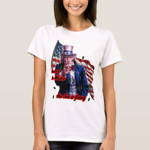 Patriotischer Onkel Sam sagt: "Investiere in Wasse T-Shirt