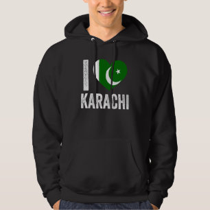 Patriotischer Pakistani Pakistan-Flagge Ich lieb Hoodie