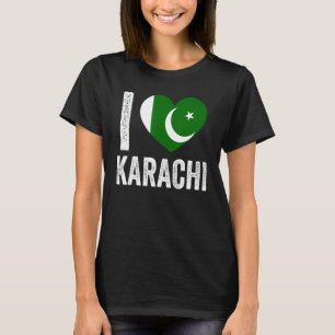 Patriotischer Pakistani Pakistan-Flagge Ich lieb T-Shirt