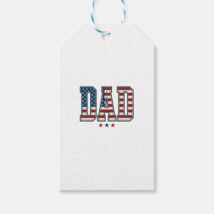 Patriotischer Papa Amerikanische Flagge Vintage Ve Geschenkanhänger