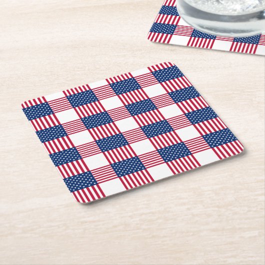 Patriotischer Papiertränk Untersetzer (angewinkelt)