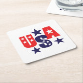 Patriotischer Papiertränk Untersetzer (angewinkelt)