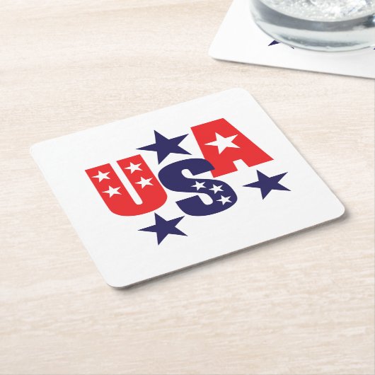 Patriotischer Papiertränk Untersetzer (angewinkelt)