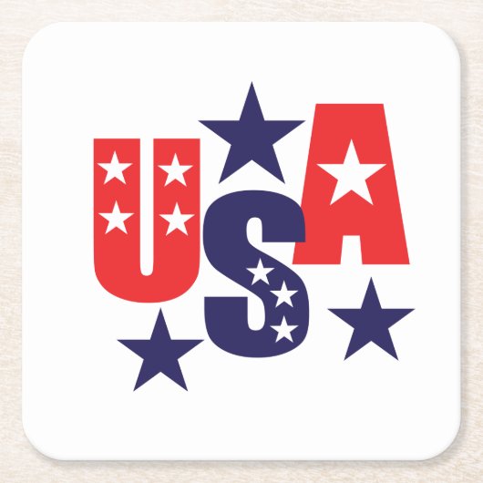 Patriotischer Papiertränk Untersetzer (Vorderseite)