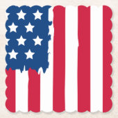 Patriotischer Papiertränk Untersetzer (Vorderseite)