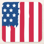 Patriotischer Papiertränk Untersetzer (Vorderseite)