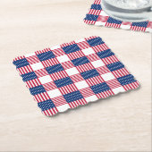 Patriotischer Papiertränk Untersetzer (angewinkelt)