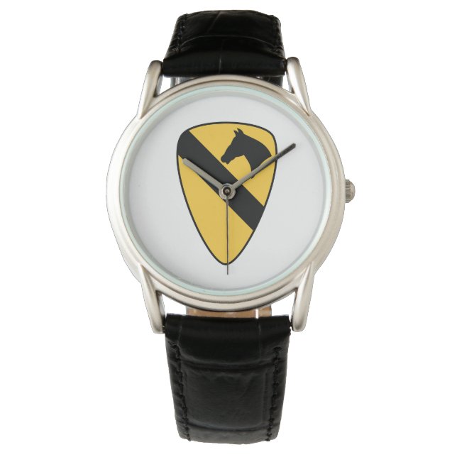 Patriotischer Patch der ersten Cavalry Division Armbanduhr (Vorderseite)