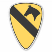 Patriotischer Patch der ersten Cavalry Division Aufkleber (Vorderseite)
