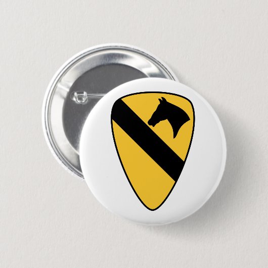 Patriotischer Patch der ersten Cavalry Division Button (Vorne & Hinten)