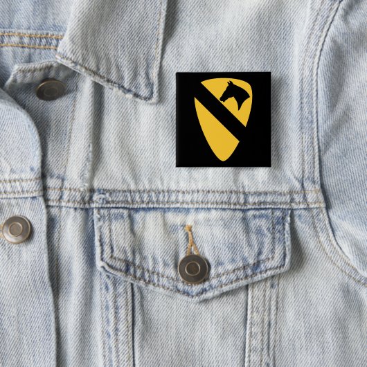 Patriotischer Patch der ersten Cavalry Division Button (Beispiel)