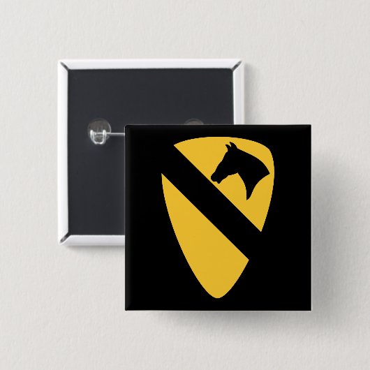 Patriotischer Patch der ersten Cavalry Division Button (Vorne & Hinten)