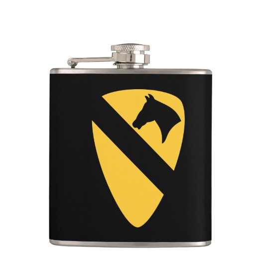 Patriotischer Patch der ersten Cavalry Division Flachmann (Vorderseite)