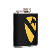 Patriotischer Patch der ersten Cavalry Division Flachmann (Rechts)