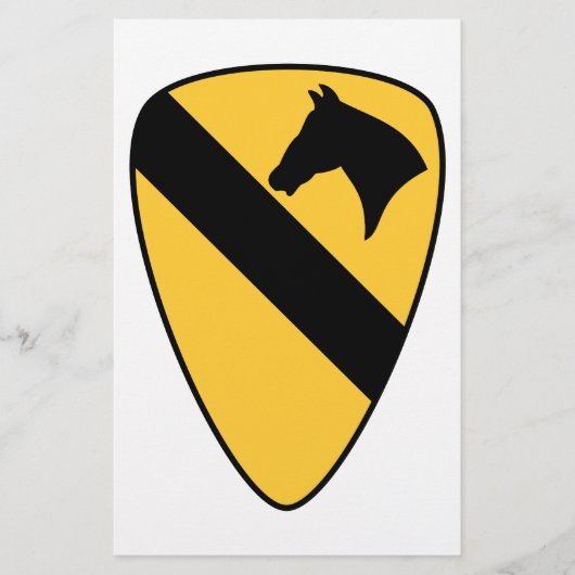 Patriotischer Patch der ersten Cavalry Division Flyer (Vorne)