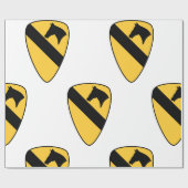 Patriotischer Patch der ersten Cavalry Division Geschenkpapier (Flach)