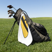 Patriotischer Patch der ersten Cavalry Division Golfhandtuch (Gras)