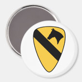 Patriotischer Patch der ersten Cavalry Division Magnet (Vorderseite/Rückseite)
