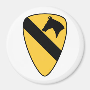 Patriotischer Patch der ersten Cavalry Division Magnet