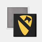 Patriotischer Patch der ersten Cavalry Division Magnet (Vorderseite/Rückseite)