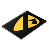 Patriotischer Patch der ersten Cavalry Division Notizblock (Linke Seite)