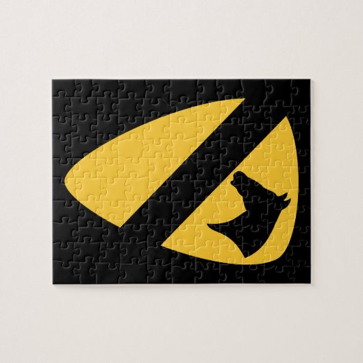 Patriotischer Patch der ersten Cavalry Division Puzzle (Horizontal)