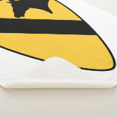 Patriotischer Patch der ersten Cavalry Division Sherpadecke (3/4)