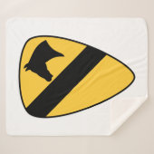 Patriotischer Patch der ersten Cavalry Division Sherpadecke (Vorderseite (Horizontal))