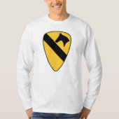 Patriotischer Patch der ersten Cavalry Division T-Shirt (Vorderseite)
