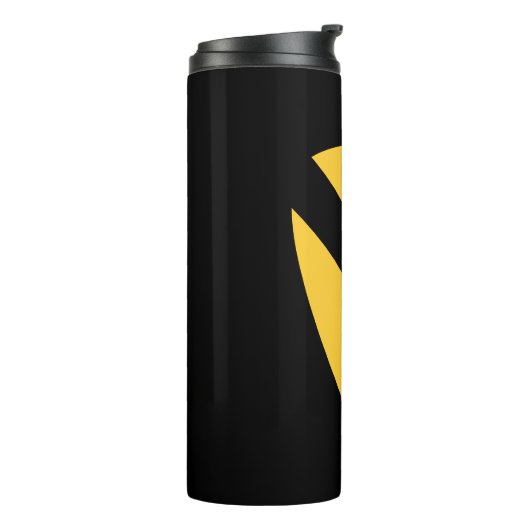 Patriotischer Patch der ersten Cavalry Division Thermosbecher (Nach links gedreht)