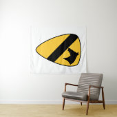 Patriotischer Patch der ersten Cavalry Division Wandteppich (Beispiel (Horizontal))