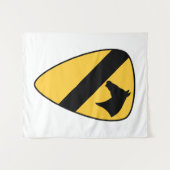 Patriotischer Patch der ersten Cavalry Division Wandteppich (Vorderseite (Horizontal))