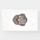 Patriotischer Patchwork-Künstler Banner (Horizontal)