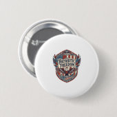 Patriotischer Patchwork-Künstler Button (Vorne & Hinten)