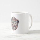 Patriotischer Patchwork-Künstler Kaffeetasse (VorderseiteRechts)