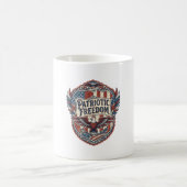 Patriotischer Patchwork-Künstler Kaffeetasse (Mittel)