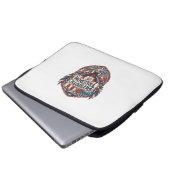 Patriotischer Patchwork-Künstler Laptopschutzhülle (Vorne Knopf)