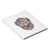 Patriotischer Patchwork-Künstler Notizblock (angewinkelt)