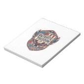 Patriotischer Patchwork-Künstler Notizblock (Rotiert)