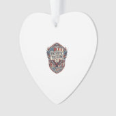 Patriotischer Patchwork-Künstler Ornament (Vorderseite)