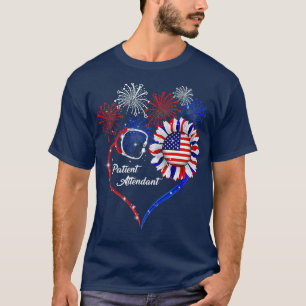 Patriotischer Patient am 4. Juli Amerikanischer Ar T-Shirt