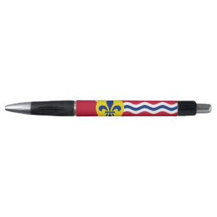 Patriotischer Pen mit der Flagge von St. Louis, Mi Kugelschreiber