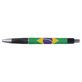 Patriotischer Pen mit Flagge Brasiliens Kugelschreiber (Vorderseite)