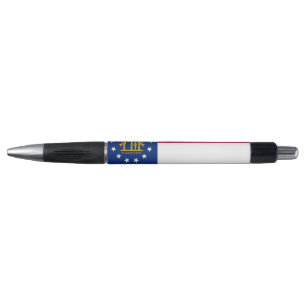 Patriotischer Pen mit Flagge von Georgia, USA. Kugelschreiber