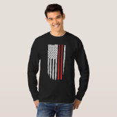 Patriotischer Phantastischer Drummer erschütterte T-Shirt (Vorne ganz)