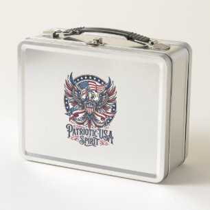 Patriotischer Phoenix-Hybrid Patriot Tier-Hybrid P Metall Brotdose