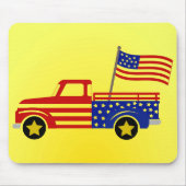 Patriotischer Pickup-Truck  Mousepad (Vorne)