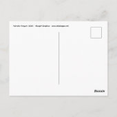 Patriotischer Pinguin Postkarte (Rückseite)