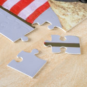 Patriotischer pitbull Hund Puzzle (Seite)