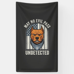Patriotischer Pitbull-Wachhund Banner